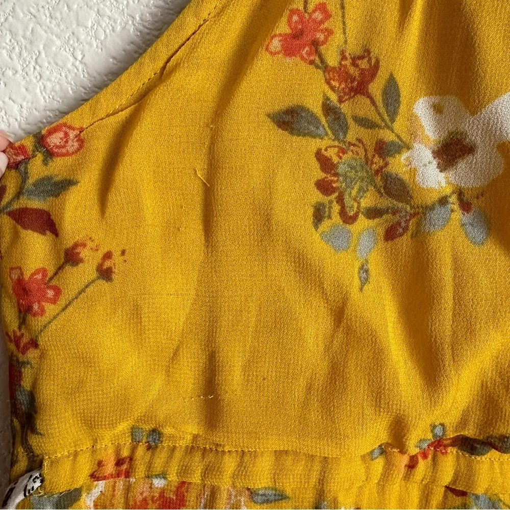 Free People Georgia Jumpsuit Sz Large Floral Print NWT‎